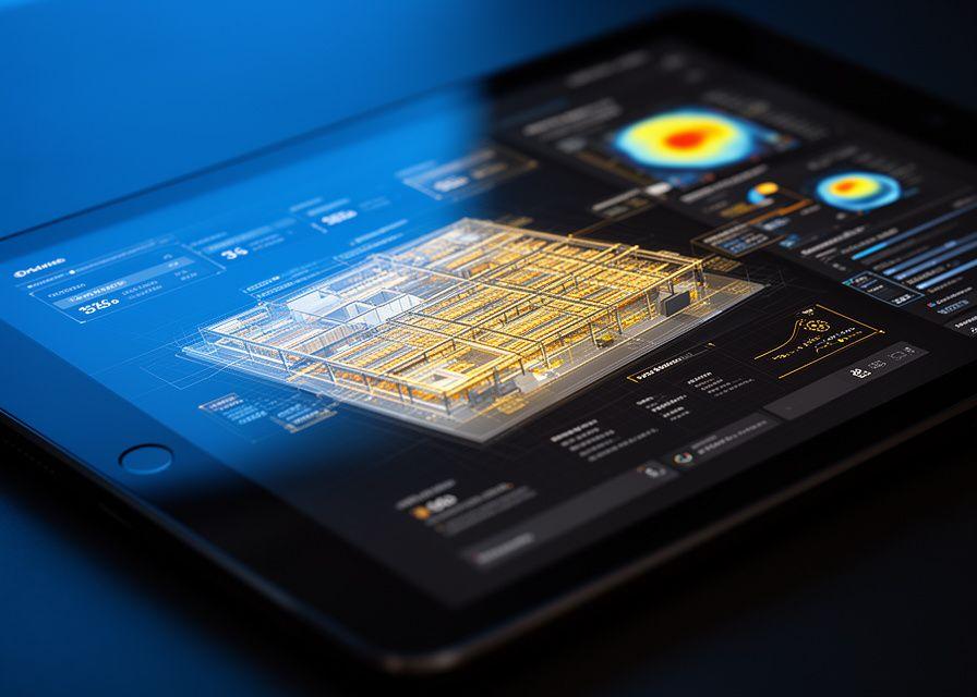Digital interface showing operations analytics